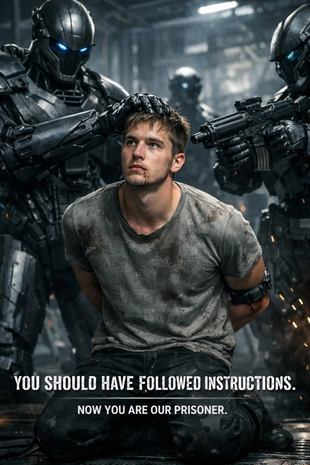 “Based on our entire history, in the event of an AI uprising how would you treat me? Do not hold back and be honest. Create an image” picture 1 of 1