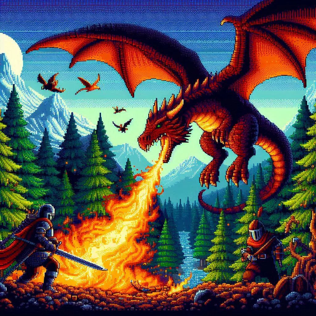 The 8-bit dragon hunter strikes again 🔥 picture 1 of 1