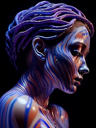 Midnight mirage of painted dreams'