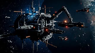 Spaceport in the DX Cancri system'