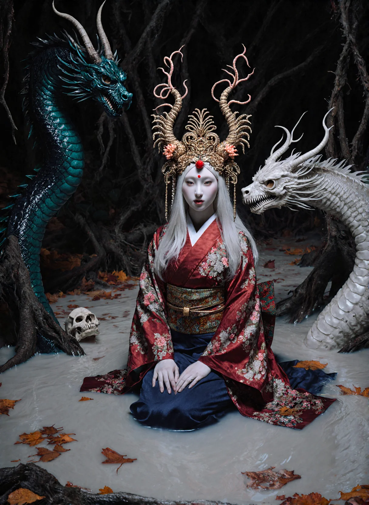 “She is not afraid of death — she cradles it like a child, weaves it into her song, and lets the rivers carry its echoes.” picture 1 of 1