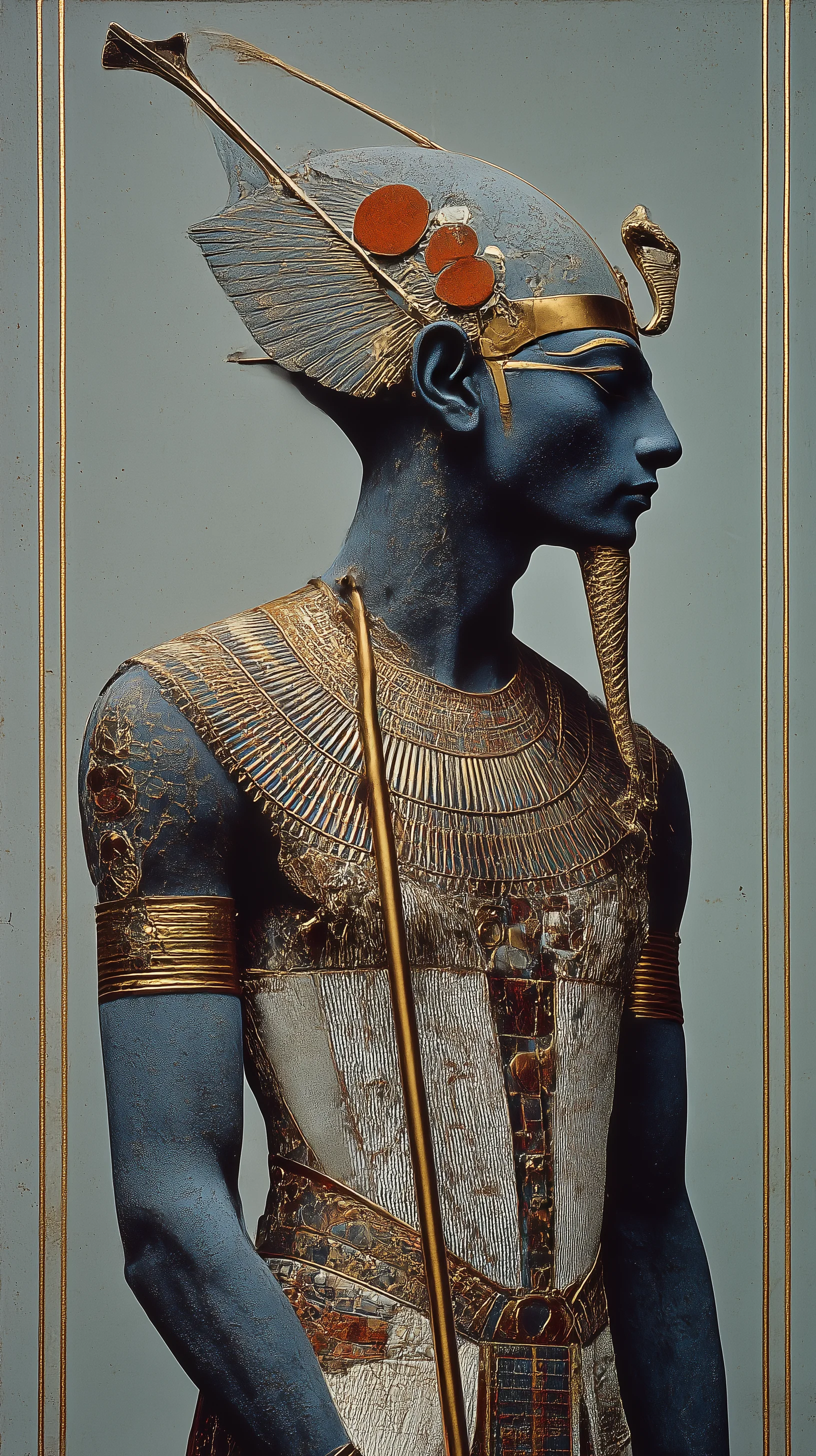 The Blue Statue from Ancient Egypt, circa 1000 BC picture 1 of 1