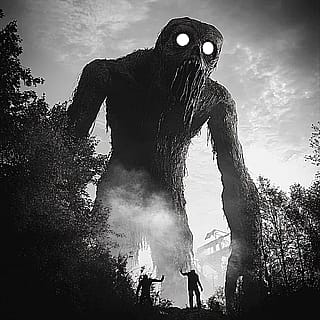 Me and my brother traded our magic beans for this giant troll'