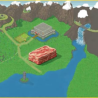 Had ChatGPT finish an old drawing I never finished. (Flesh Kingdom)'