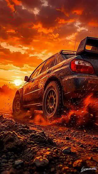 Speed That Leaves the Sunset Behind / Phone Wallpaper Archives'