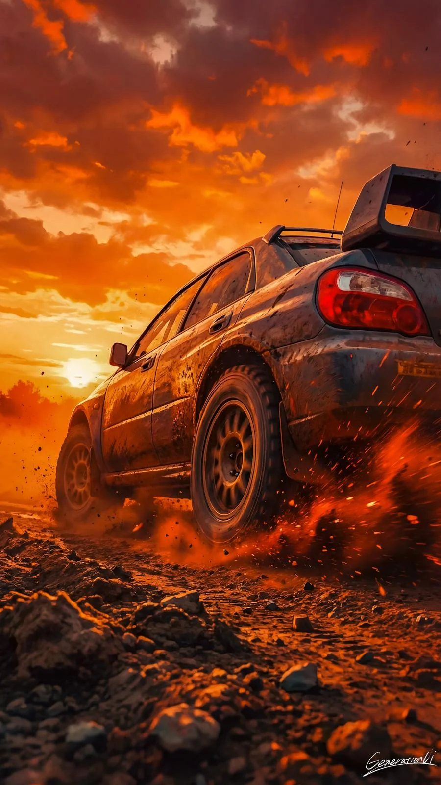 Speed That Leaves the Sunset Behind / Phone Wallpaper Archives picture 1 of 1