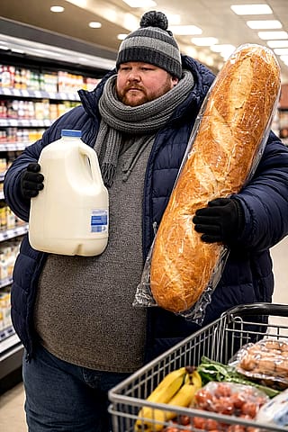 He’s ready for the snow'