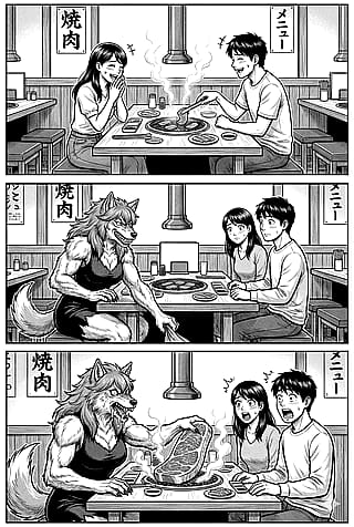Lyra: A Werewolf Girl in Japan (#9: Yakiniku)'