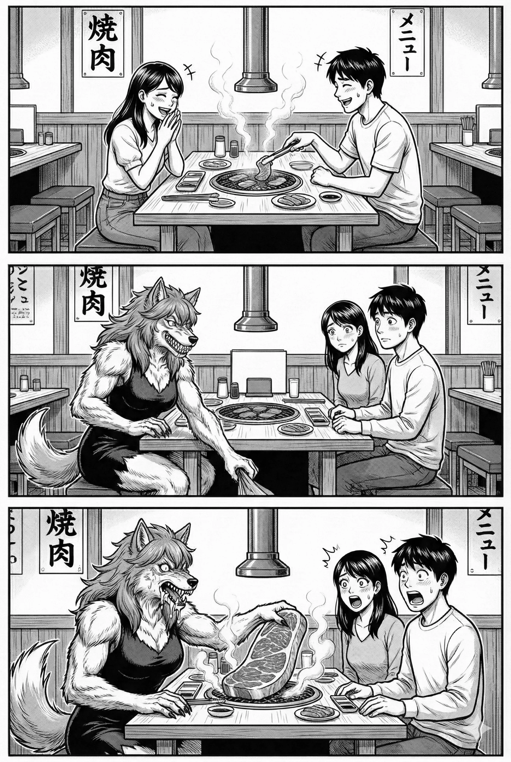 Lyra: A Werewolf Girl in Japan (#9: Yakiniku) picture 1 of 1