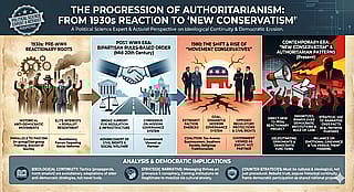 Timeline of authoritarianism from 1930 to today'