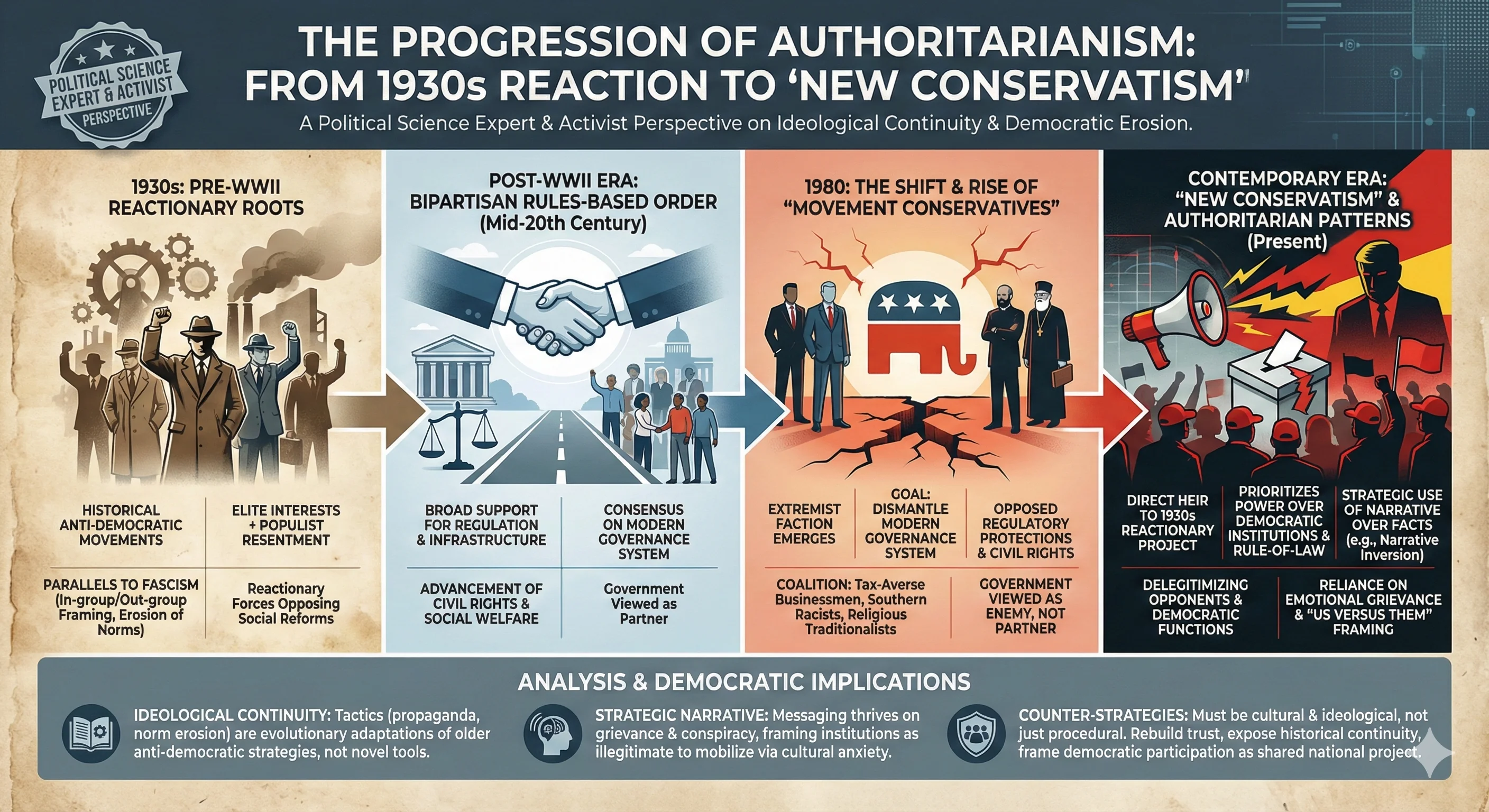Timeline of authoritarianism from 1930 to today picture 1 of 1