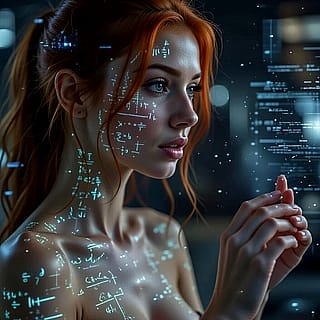 Einstein’s great-granddaughter (Canva+ChatGpt)'