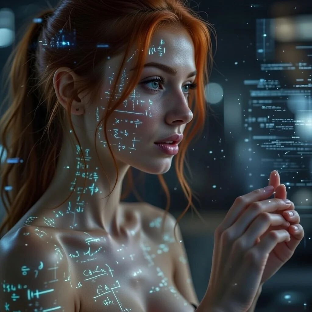 Einstein’s great-granddaughter (Canva+ChatGpt) picture 1 of 2