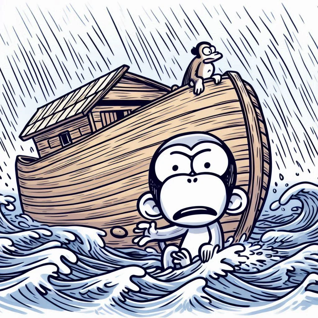 Somebody's Flooded the Chimp picture 1 of 4