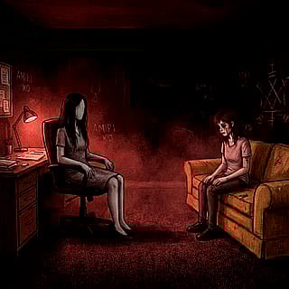 Her Talks With No One'