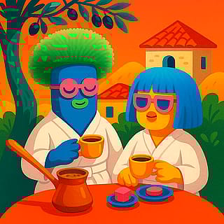 Cypriot coffee with friends😁'