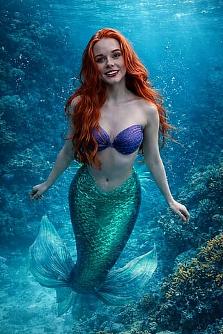 Abigail Cowen as Ariel'
