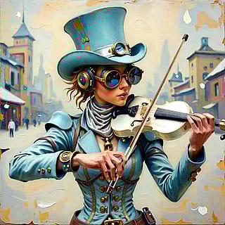 Steampunk Violinist'