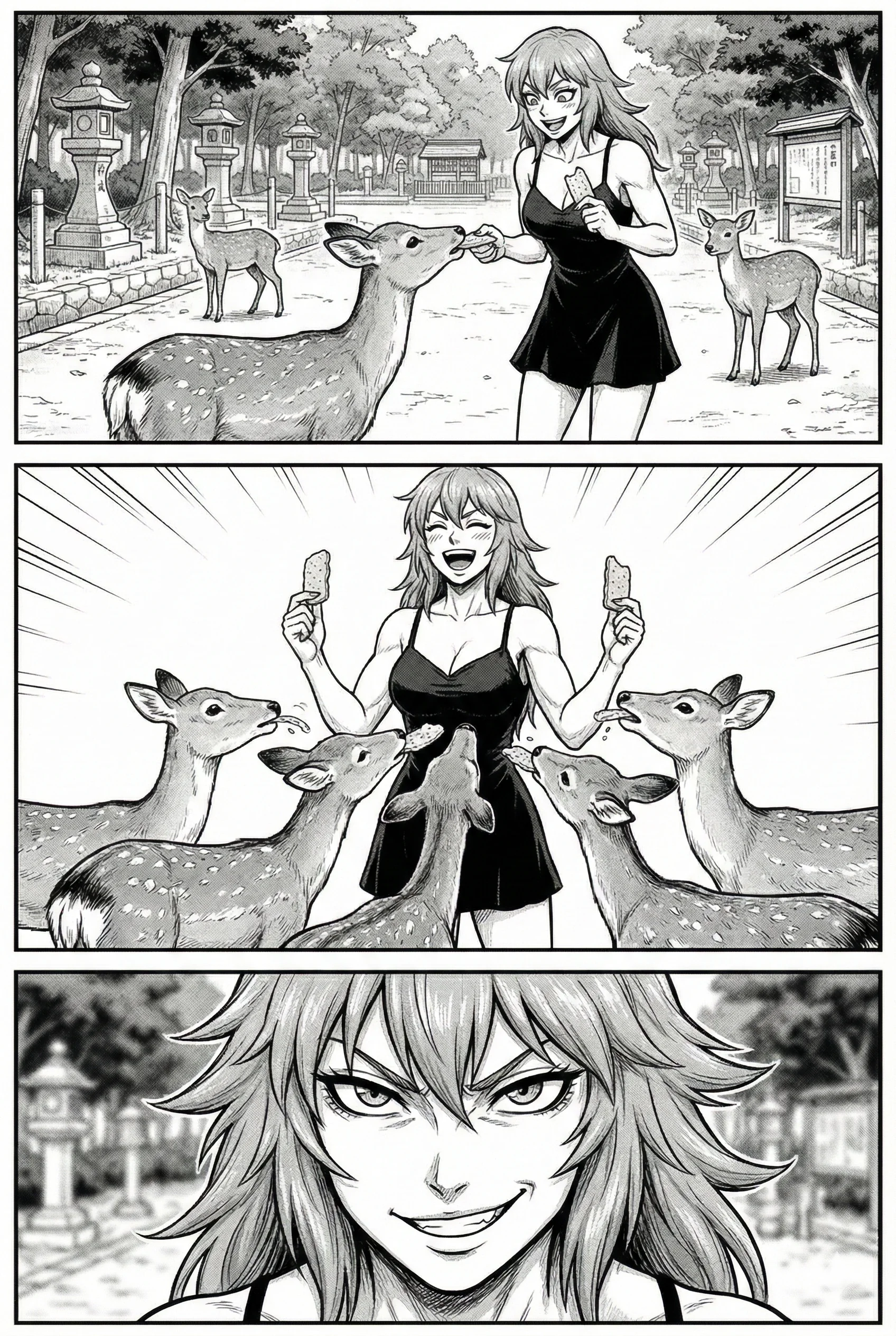 Lyra: A Werewolf Girl in Japan (#10: Nara) picture 1 of 1