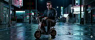 "I can get 70 miles to the gallon on this hog"'