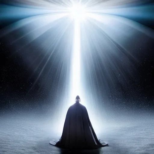 Space-robot Pope, space-surfing a rippling spacetime wave. picture 1 of 20