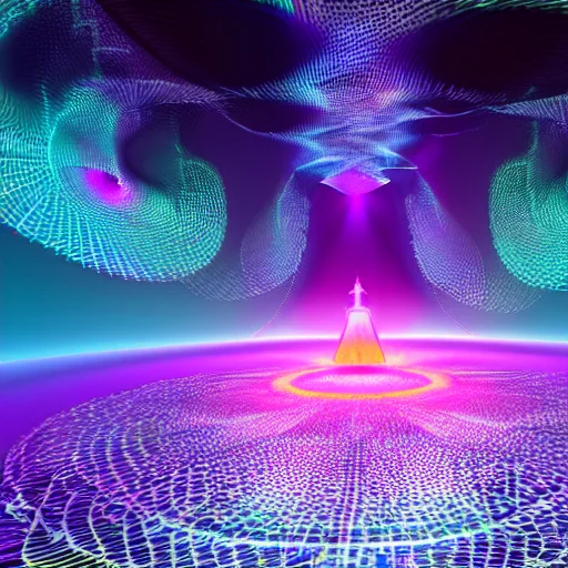 Space-robot Pope, space-surfing a rippling spacetime wave. picture 6 of 20