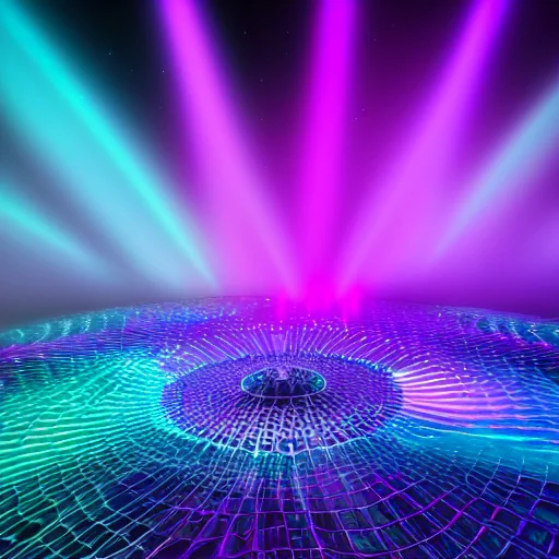 Space-robot Pope, space-surfing a rippling spacetime wave. picture 10 of 20