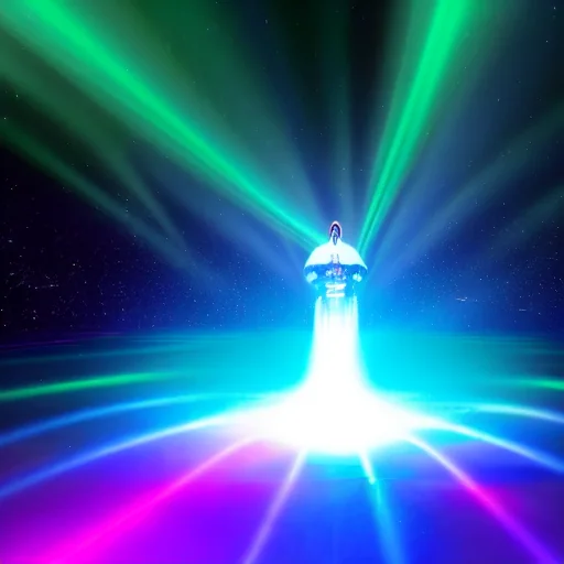 Space-robot Pope, space-surfing a rippling spacetime wave. picture 11 of 20