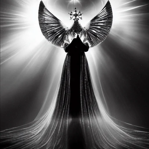 Space-robot Pope, space-surfing a rippling spacetime wave. picture 13 of 20