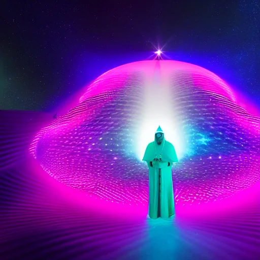 Space-robot Pope, space-surfing a rippling spacetime wave. picture 15 of 20