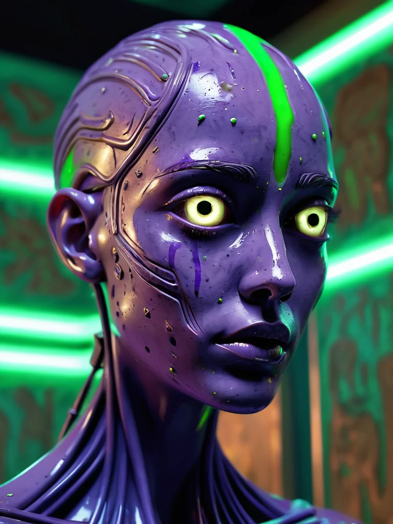 Silicon heart beats in violet dusk picture 1 of 1