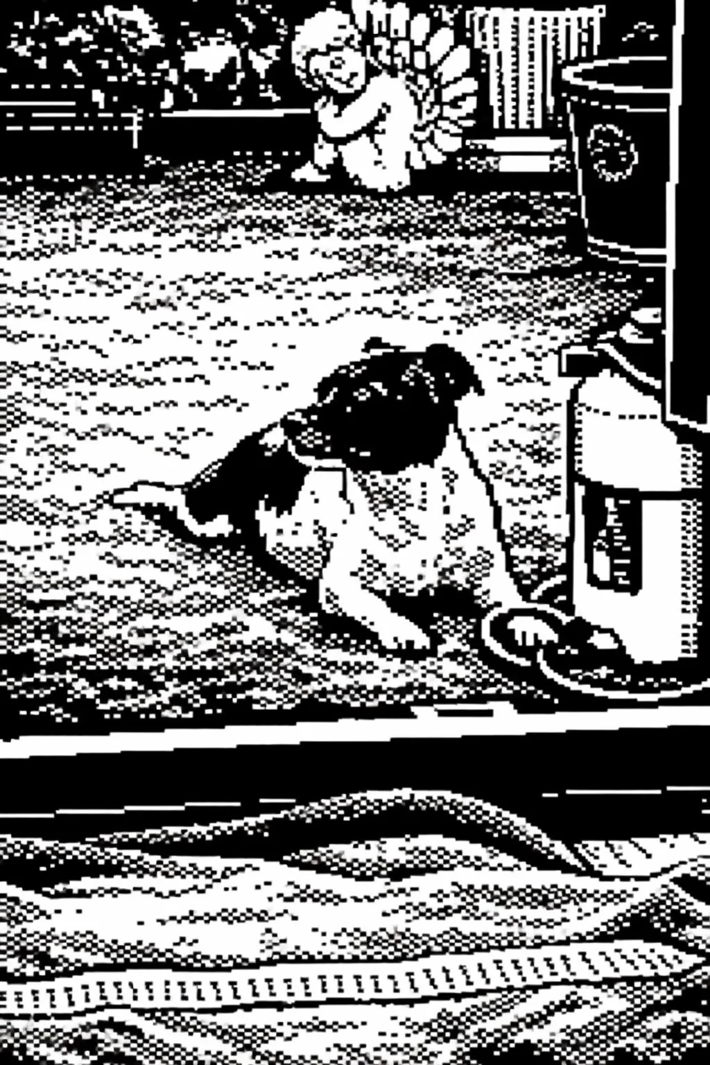 I asked chat gbt to make a pixel art style of my late dog I love it so much it’s like she been spat out a game boy 🖤🤍 picture 1 of 1