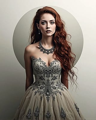 Bespoke Dress on A Ginger'