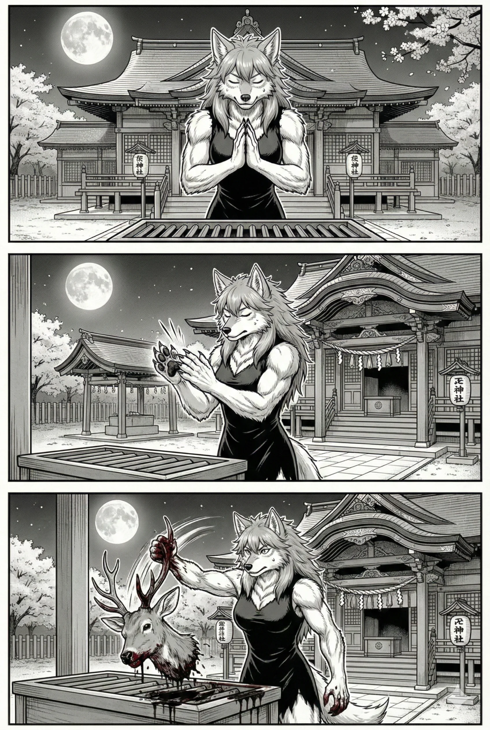 Lyra: A Werewolf Girl in Japan (#11: Offering) picture 1 of 1