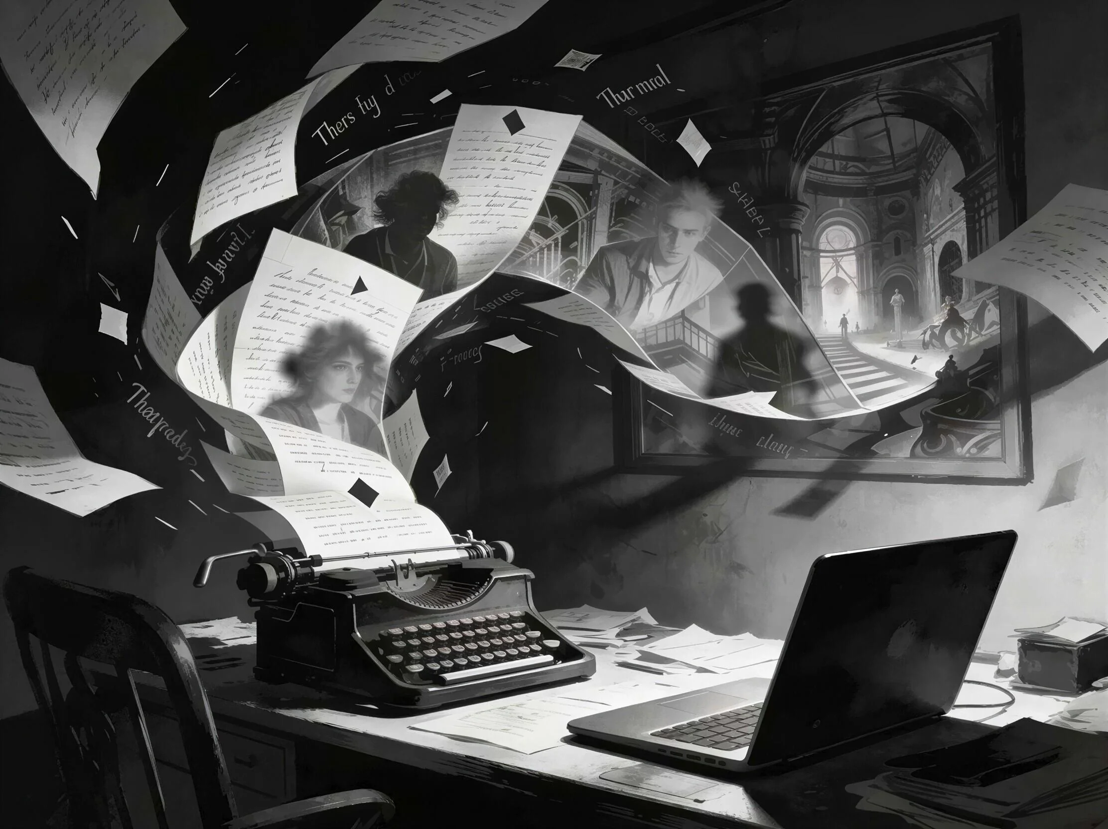 Whispers of Words: A Chiaroscuro Journey picture 1 of 1