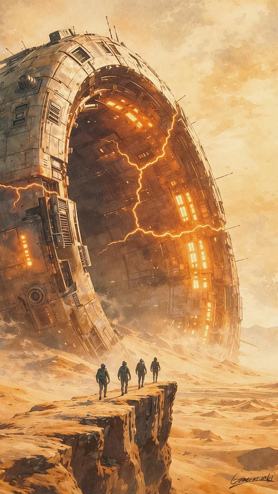 Remains of a Civilization Sleeping in the Desert / Phone Wallpaper Archives picture 1 of 1