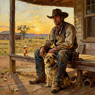 Slightly tired cowboy'