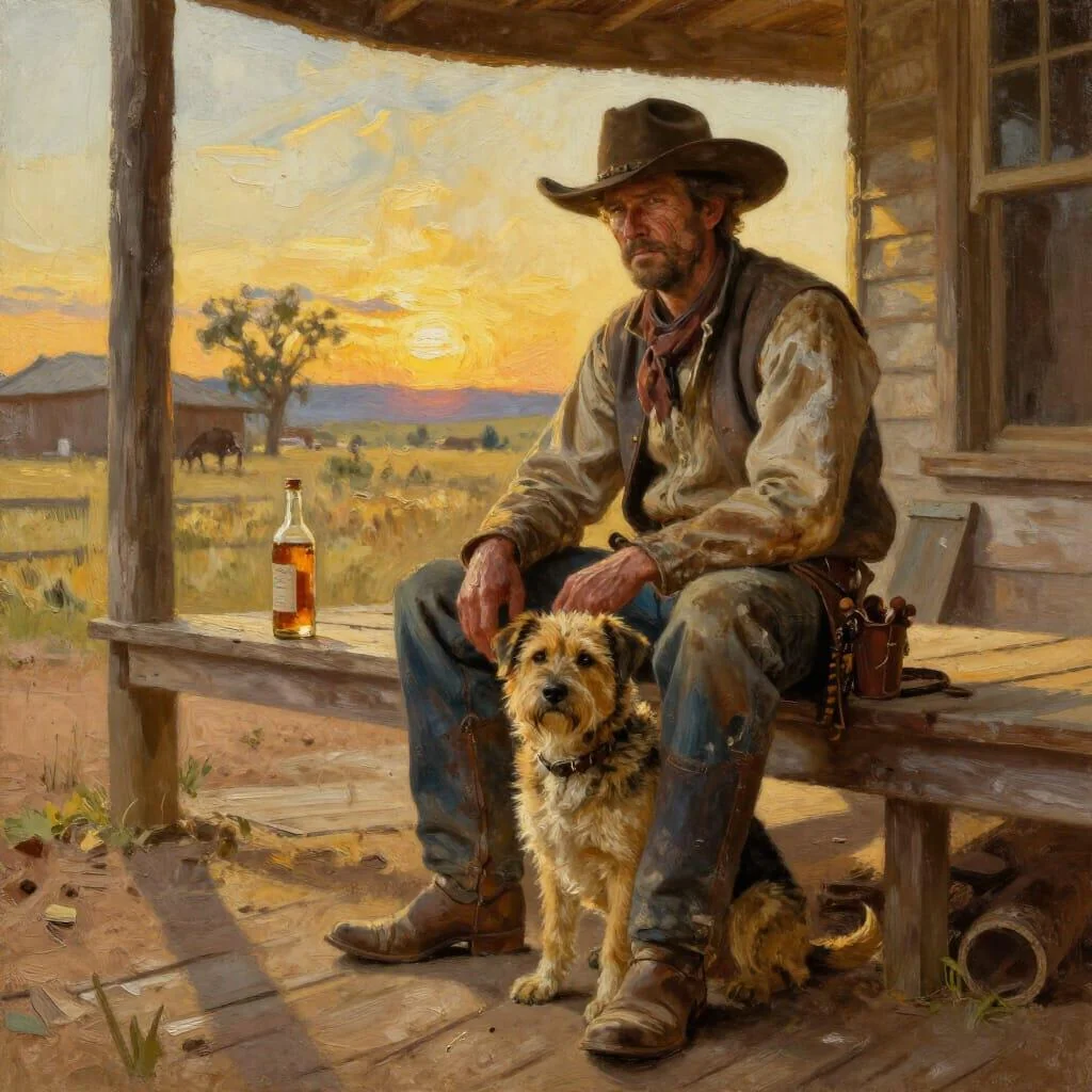 Slightly tired cowboy picture 1 of 1