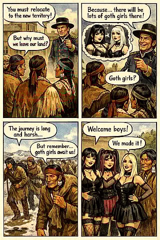 Trail of Tears but it comes with Goth Girls'