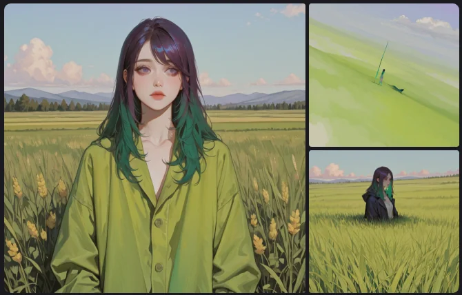 [green] Three picture 4 of 4