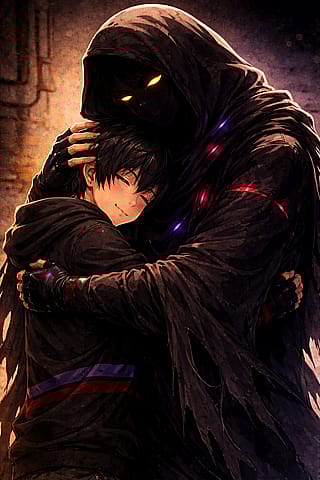 "Can I have a hug?"'