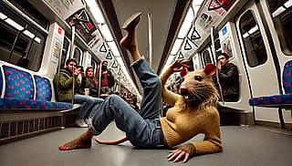 Rat I saw on the Subway'