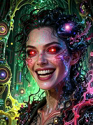 Electric serenade of a neon dream'