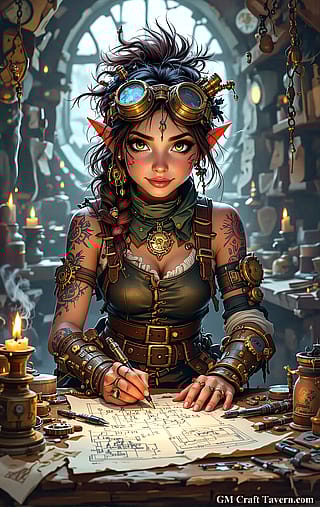 Gnome Artificer in the Workshop'