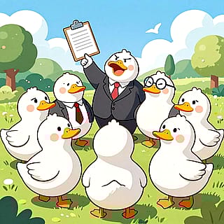 Emergency Meeting of the Ducks'