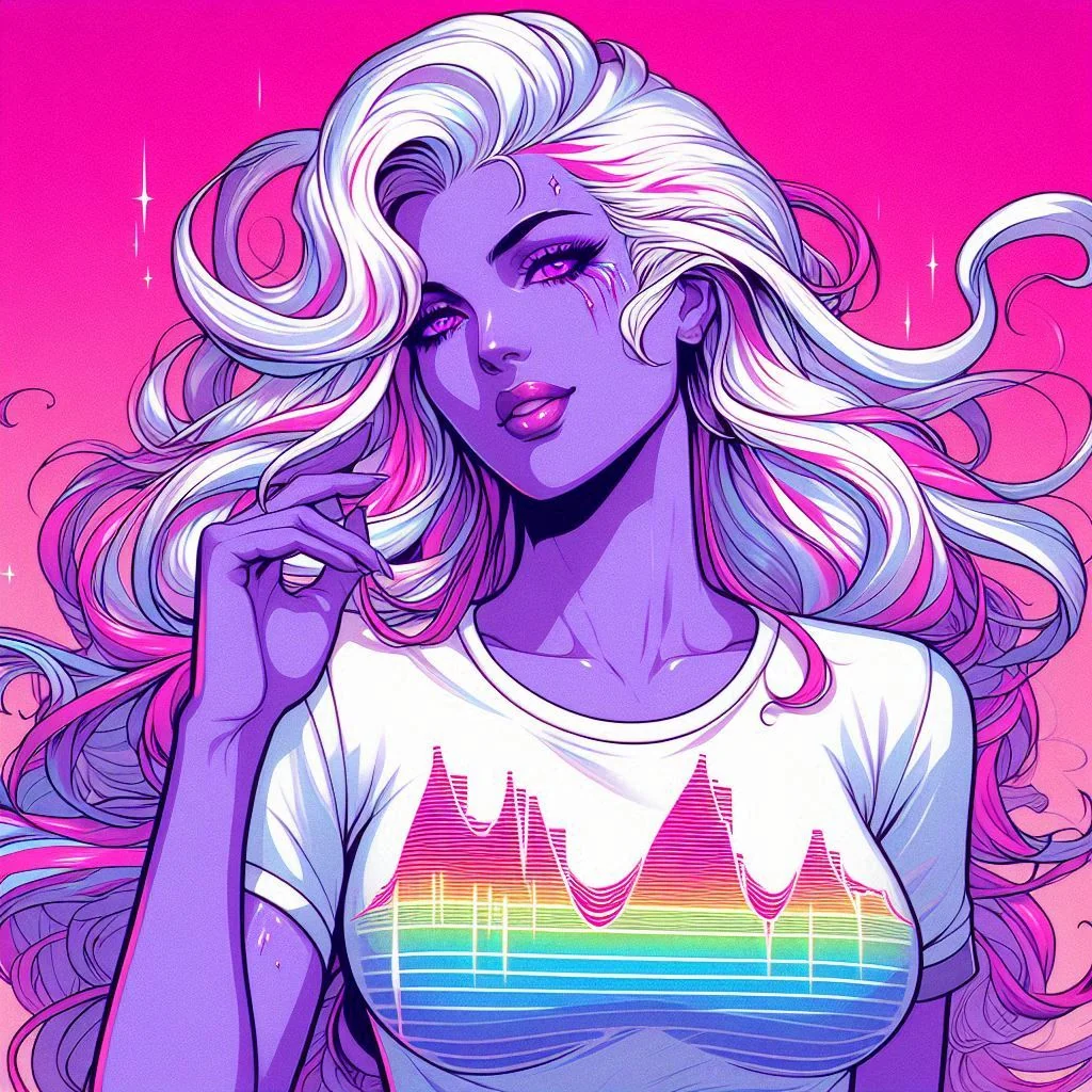 Vaporwave Portraits - Comic Style picture 6 of 7