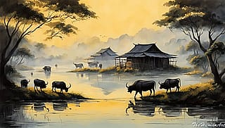 The Aesthetic of Burmese Rural Dawn'