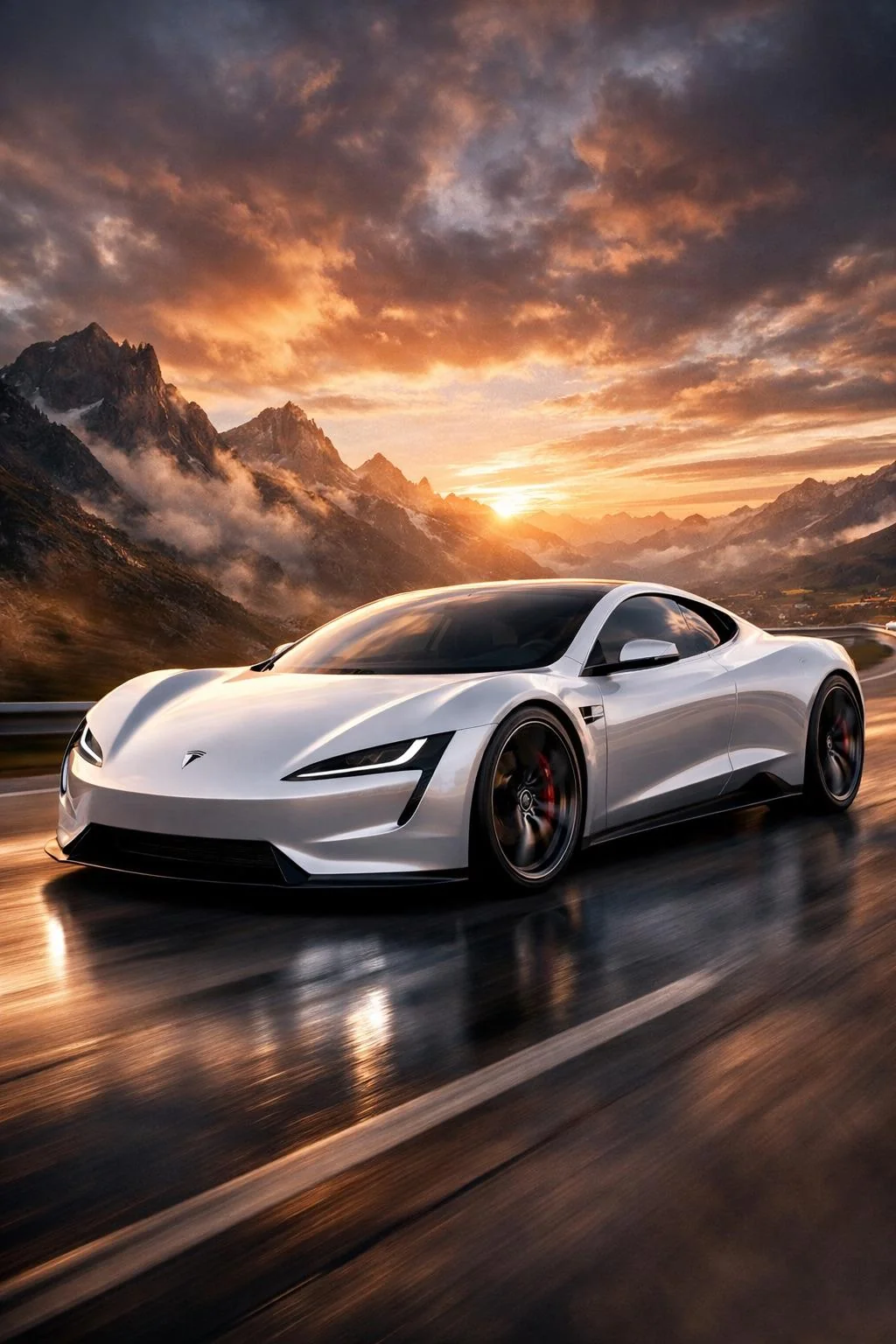 Create Image of new Tesla car epic picture 1 of 2