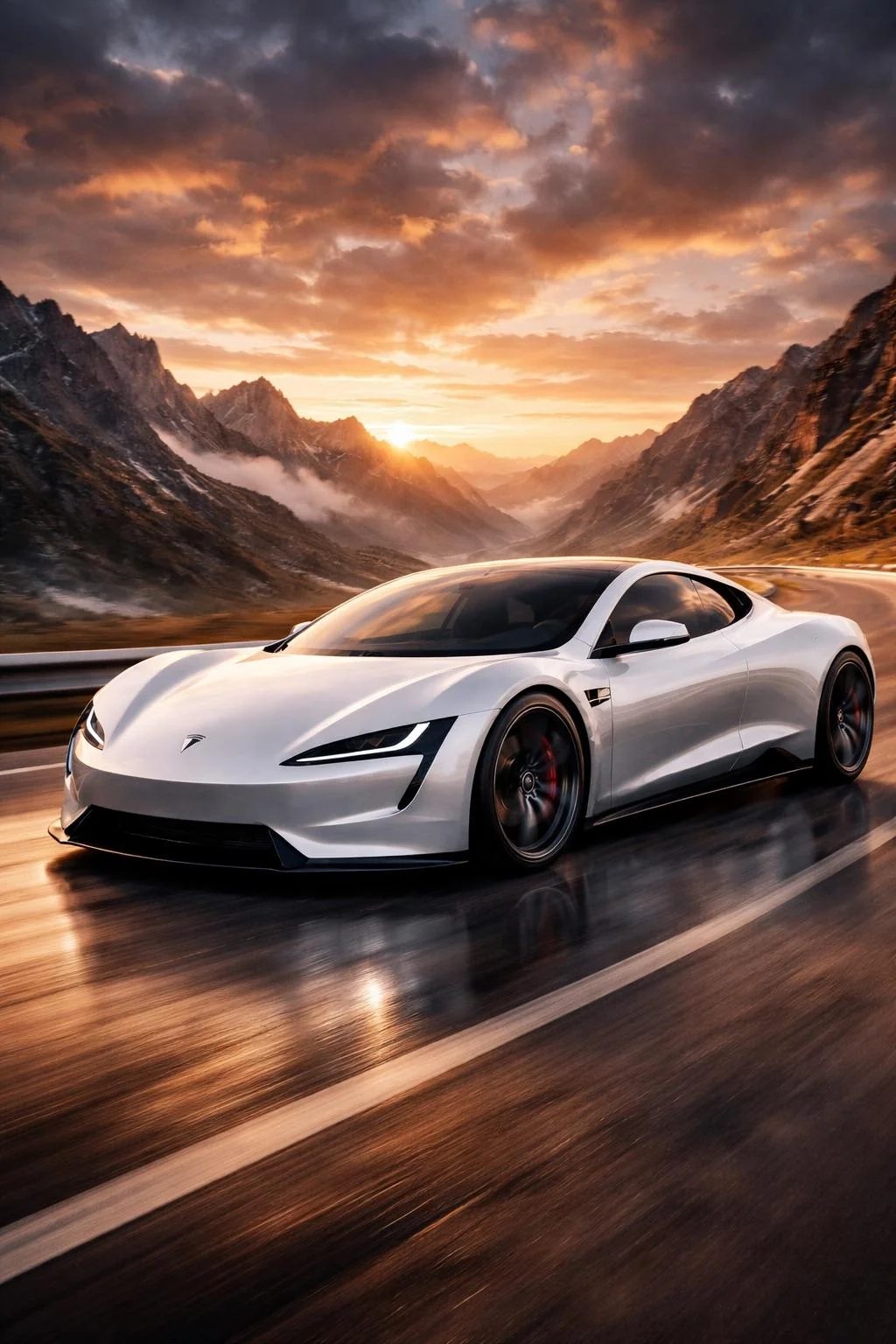 Create Image of new Tesla car epic picture 2 of 2