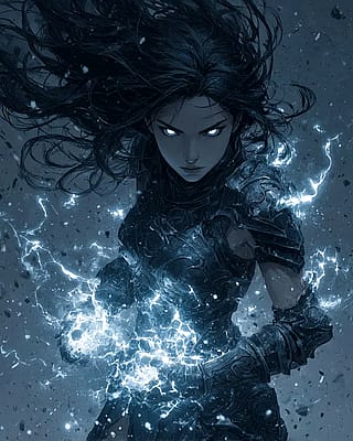 Dark fantasy character — AI-generated'